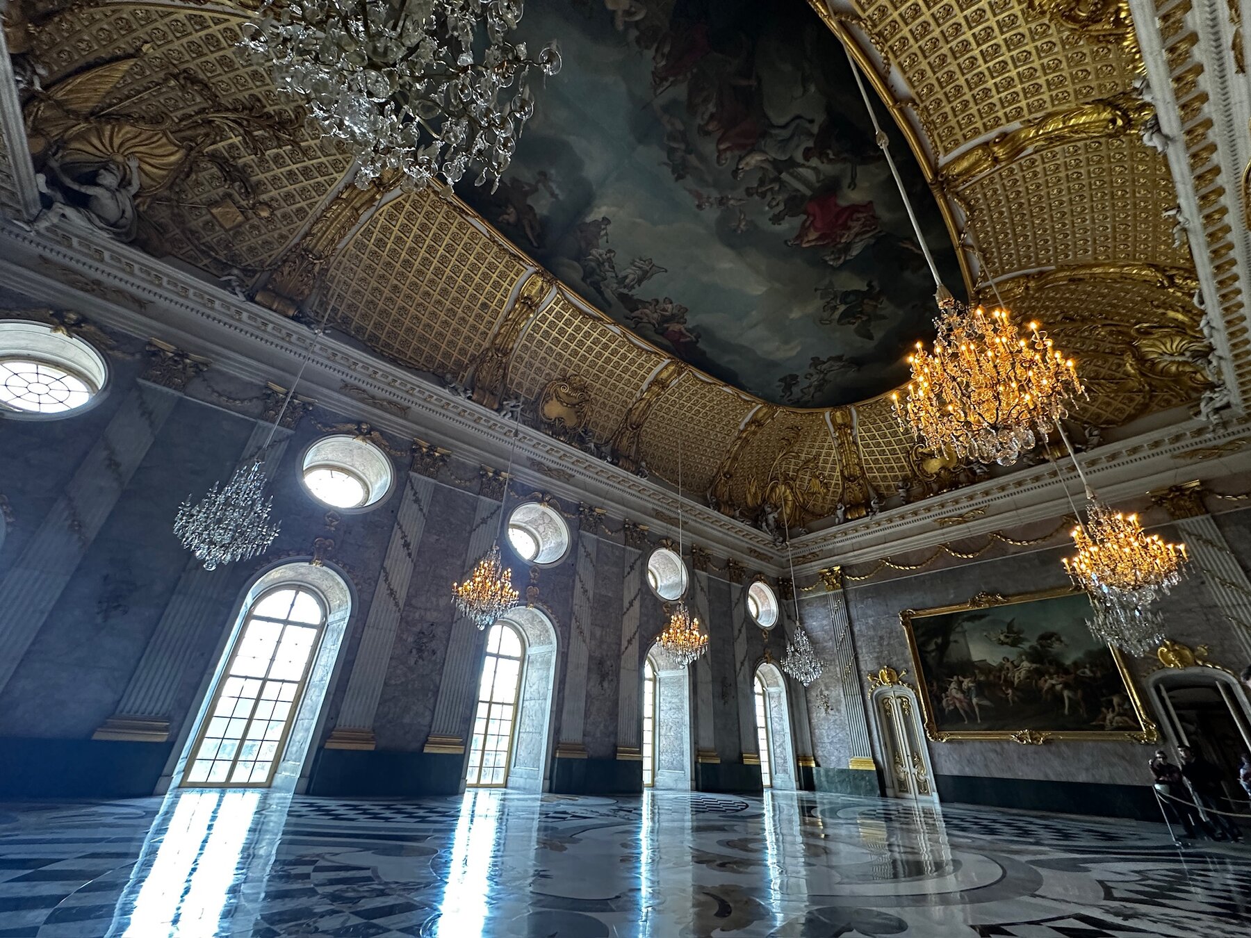 Grand marble hall, New Palace Potsdam